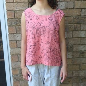 Orange Hemp Tank Top